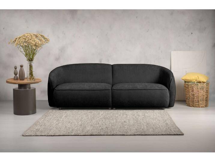 3-Sitzer INOSIGN Cosigo , grau (anthrazit), B:226cm H:75cm T:96cm, 100% PES, Sofas, Breite 226 cm, 2 Chenille-Stoffe zur Auswahl, mit Kaltschaum von Inosign