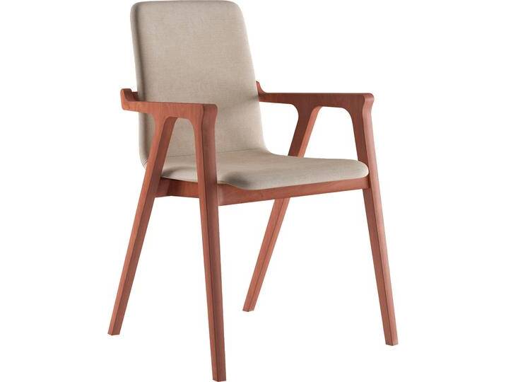 Armlehnstuhl INOSIGN AXA , beige (beige, kirsch), B:58cm H:88cm T:57cm, Polyester, Stühle von Inosign