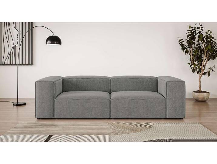 Big-Sofa INOSIGN HAILY Modularsofa, Maße B/T/H: 260/100/72 cm , grau (dunkelgrau), B:260cm H:72cm T:100cm, 100% Polyester, Sofas, als Modul oder separat verwendbar, für individuelle Zusammenstellung von Inosign