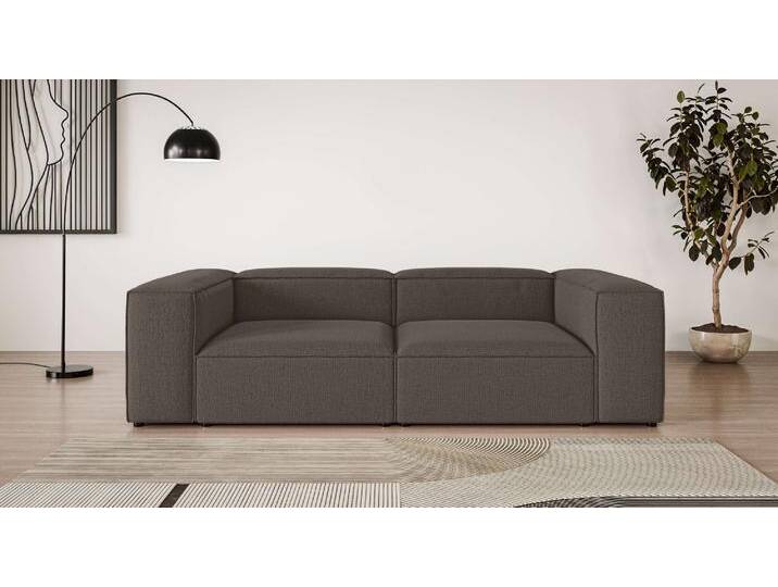 Big-Sofa INOSIGN XL HAILY Modularsofa extra tief, Maße B/T/H: 260/130/72 cm , braun, B:260cm H:72cm T:130cm, 100% Polyester, Sofas, als Modul oder separat verwendbar, für individuelle Zusammenstellung von Inosign