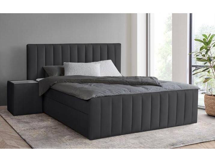 Boxbett INOSIGN Effy inkl. Bettkasten und Topper, erhältlich in der Breite 180x200cm , schwarz, B:203cm L:217cm, Holz teilmassiv, Holzwerkstoff, Spanplatte, Komplettbetten, verschiedene Härtegrade wählbar von Inosign