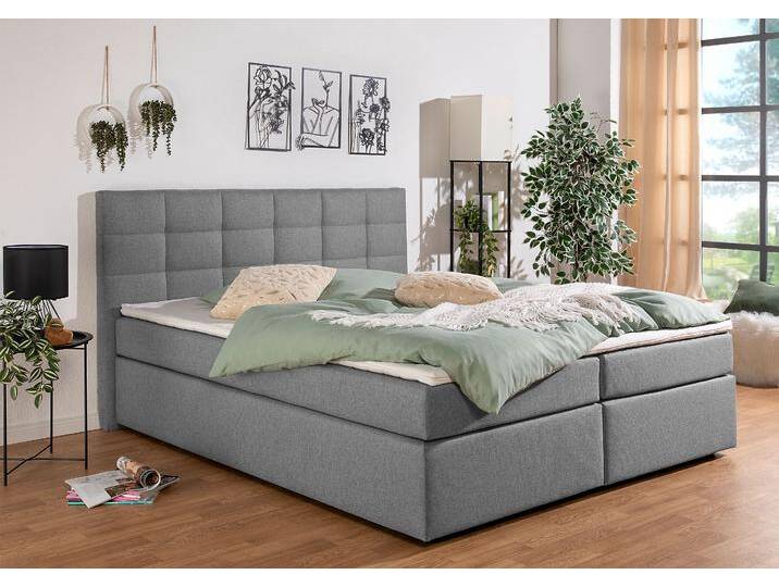 Boxbett INOSIGN Ovalo , grau, B:174cm L:210cm, Komplettbetten, Boxspringbett, wahlweise mit Bettkasten, in H2, H3 & H4 erhältilich, Topseller Boxbett INOSIGN Ovalo , grau, B:174cm L:210cm, Komplettbetten, Boxspringbett, wahlweise mit Bettkasten, in H2, H3 & H4 erhältilich, Topseller von Inosign