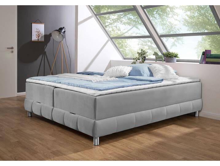 Boxspringbett INOSIGN Vaasa , silber, B:166cm L:226cm, Komplettbetten, für Dachschrägen geeignet, inkl. Bettkasten und Topper Boxspringbett INOSIGN Vaasa , silber, B:166cm L:226cm, Komplettbetten, für Dachschrägen geeignet, inkl. Bettkasten und Topper von Inosign