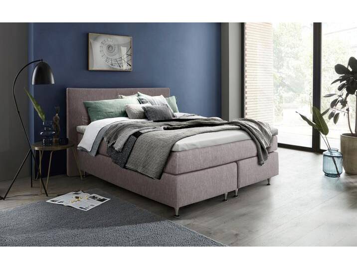 Boxspringbett INOSIGN Zahara , beige, B:160cm L:200cm, Komplettbetten, Boxspringbett, inkl. Topper, besonderes Highlight: aufgenähten Jeanstaschen - Optik Boxspringbett INOSIGN Zahara , beige, B:160cm L:200cm, Komplettbetten, Boxspringbett, inkl. Topper, besonderes Highlight: aufgenähten Jeanstaschen - Optik von Inosign