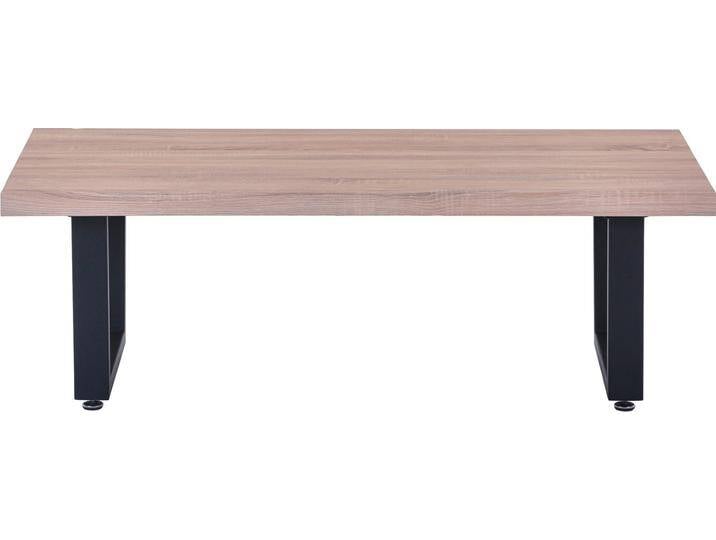 Couchtisch INOSIGN Conri , schwarz (natur, schwarz, schwarz, natur, sonoma eiche), B:120cm H:40cm T:60cm, MDF mit Dekor Sonoma Eiche, Gestell Metall, Tische, Couchtisch Eckige Couchtische Holz-Couchtische von Inosign