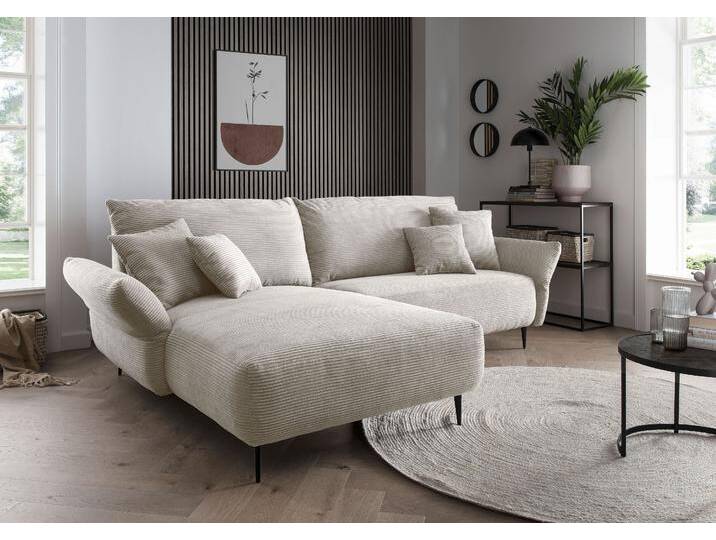 Ecksofa INOSIGN Zierkissenfarbe 40x40 cm: beige, Zierkissenfarbe 45x45 cm: beige , beige, B:286cm H:96cm T:178cm, 100% Polyester, Sofas, inklusive Armlehnenverstellfunktion, 4x Zierkissen gratis Ecksofa INOSIGN Zierkissenfarbe 40x40 cm: beige, Zierkissenfarbe 45x45 cm: beige , beige, B:286cm H:96cm T:178cm, 100% Polyester, Sofas, inklusive Armlehnenverstellfunktion, 4x Zierkissen gratis von Inosign