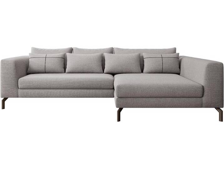 Ecksofa INOSIGN Cross, mit softem Sitz, L-Form, wendbare Zierkissen, Breite 284 cm , grau, B:284cm H:82cm T:172cm, 100% Polyester, Sofas, Couch mit vielen Kissen, stylische Kreuznaht, elegante Metallfüße Ecksofa INOSIGN Cross, mit softem Sitz, L-Form, wendbare Zierkissen, Breite 284 cm , grau, B:284cm H:82cm T:172cm, 100% Polyester, Sofas, Couch mit vielen Kissen, stylische Kreuznaht, elegante Metallfüße von Inosign