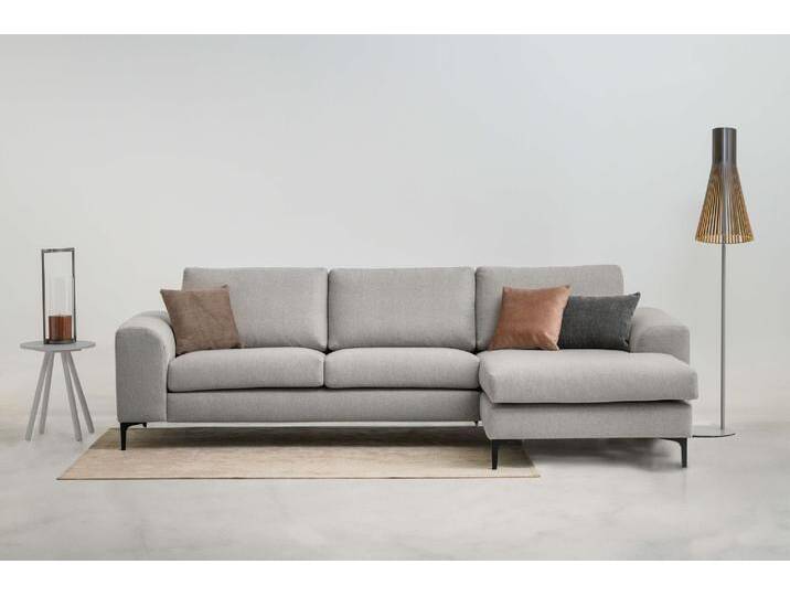 Ecksofa INOSIGN Henry , beige, B:294cm H:84cm T:160cm, 100% PES, Sofas, mit Metallbeinen, in modernem Design von Inosign