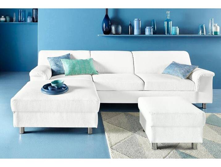 Ecksofa INOSIGN Jamie, modern und elegant, Fußhöhe 9cm, L-Form , weiß, B:251cm H:72cm T:80cm, Sofas, wahlweise mit Bettfunktion Ecksofa INOSIGN Jamie, modern und elegant, Fußhöhe 9cm, L-Form , weiß, B:251cm H:72cm T:80cm, Sofas, wahlweise mit Bettfunktion von Inosign
