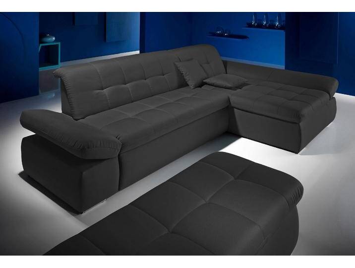 Ecksofa INOSIGN ESRA, zeitlos und elegant. Breite 300cm, L-Form , grau (graphit), B:300cm H:80cm T:122cm, Sofas, wahlweise mit Armlehn- und Bettfunktion von Inosign