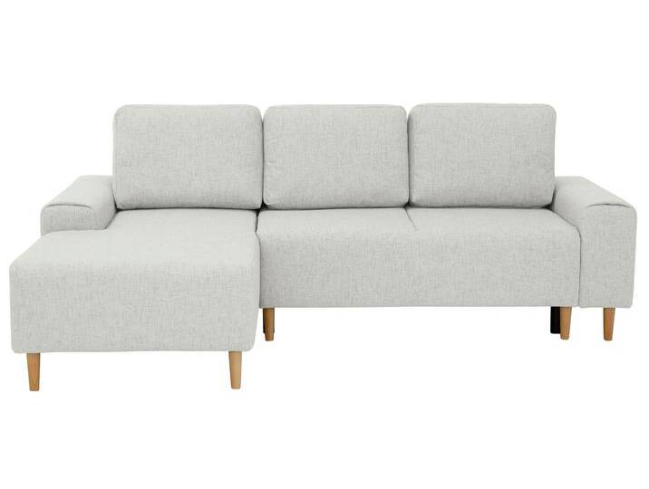 Ecksofa INOSIGN Samu L-Form , beige (creme), B:235cm H:93cm T:160cm, Microfaser PRIMABELLE (100% Polyester);Samtoptik (100% Polyester);Struktur fein (100% Polyester), Sofas, wahlweise mit Bettfunktion und Bettkasten von Inosign