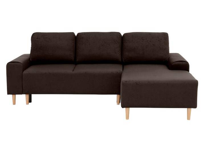 Ecksofa, Microfaser PRIMABELLE, Dunkelbraun, 235×160 cm, Mit Bettkasten, Modern, Inosign von Home-affaire
