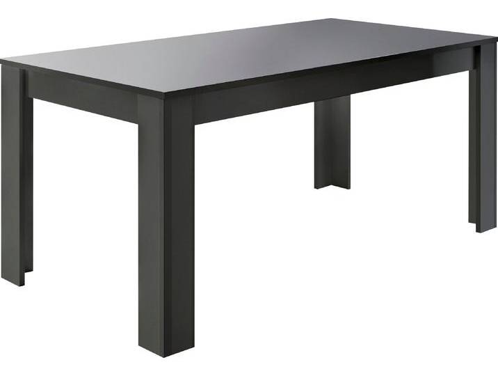 Esstisch INOSIGN Dama 137x90x79 cm (BxTxH), Esszimmertisch Anthrazit Hochglanz Lack , grau (anthrazit hochglanz lack, anthrazit hochglanz lack, anthrazit hochglanz lack), B:137cm H:79cm T:90cm, Tische, moderner rechteckiger Küchentisch, ausziehbar, erweiterbar auf 185 cm von Inosign