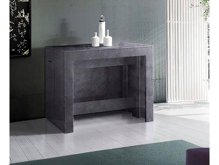 Esstisch INOSIGN Praktika, Küchentisch, Wohnzimmertisch, Speisetisch , grau (zement), H:77cm T:51cm, Tische, mit Auszugsfunktion, ausziehbar von 50 cm auf 300 cm von Inosign