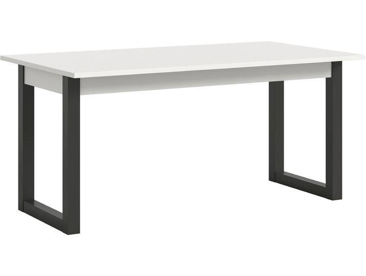 Esstisch INOSIGN Rail, ausziehbar 150 -190 cm, inklusive 40 cm Einlegeplatte , grau (grau, weiß, grau, weiß), B:150cm H:76cm T:90cm, Tische, Kufengestell, Küchentisch, Esszimmer, Küche von Inosign