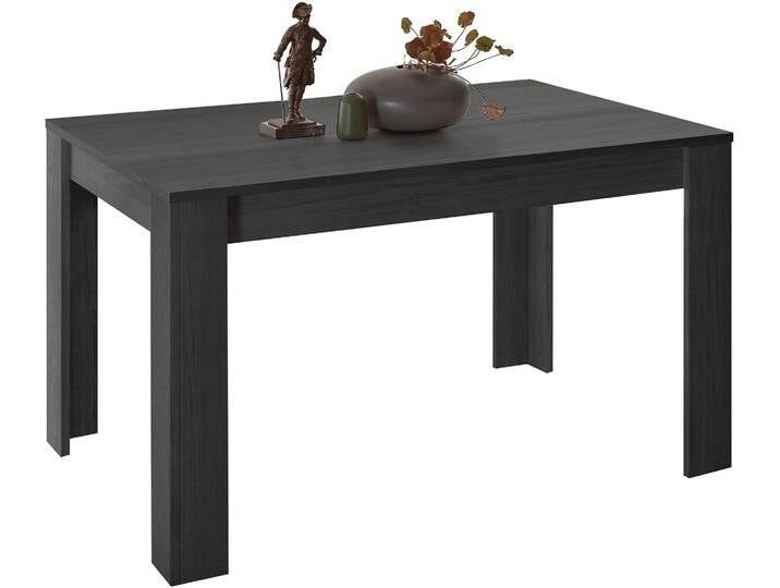 Esstisch INOSIGN Rimini , schwarz (schwarz melamin holzstruktur, schwarz melamin holzstruktur, schwarz melamin holzstruktur), H:79cm, Tische, Breite 137, verlängerbar von Inosign
