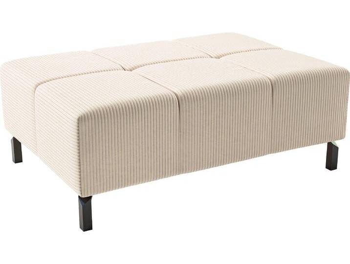 Hockerbank INOSIGN Ancona New , beige (natur), B:107cm H:43cm T:71cm, : 88% Polyester, 12% Polyacryl, Hocker, passend zum Ecksofa Ancona New , auch in Easy care-Bezug von Inosign