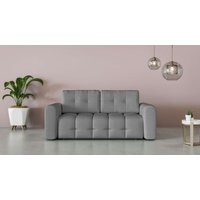 OTTO home 2-Sitzer "Manilla, trendige Steppung, 2 Rückenkissen, B/T/H 195/107/91 cm" mit Wellenunterfederung, in verschiedenen Materialien und Farben von Otto Home