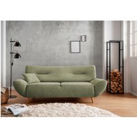 INOSIGN 3-Sitzer "Drago, elegant und zeitlos, komfortabel, mit Holzfuß" frei im Raum stellbar, inkl. 1 Zierkissen von Inosign