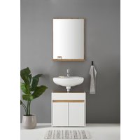 INOSIGN Badmöbel-Set "CITY/ GIRON, Bad im zeitlosen Design, 2-teiliges Badezimmer", (Set, 2 St.), Unterschrank und Spiegel, in zwei Farben verfügbar, viel Stauraum von Inosign