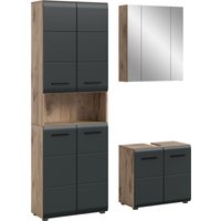 INOSIGN Badmöbel-Set "FLORENZ, TOPSELLER, 3-teilige Badkombination, hochwertige MDF-Front" Set, best. aus: 1 Hochschrank, 1Waschbeckenunterschrank, 1 Spiegelschrank, 3 Stk. tlg. von Inosign