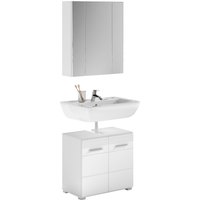 INOSIGN Badmöbel-Set "Malmö, 2 teilig, bestehend aus: Waschbeckenunterschrank, Spiegel", (Set, 2 St.), Badmöbel, Bad Kombination, Kombination, Kombi, Badezimmer von Inosign