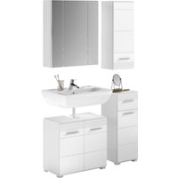 INOSIGN Badmöbel-Set "Malmö, 4 teilig, bestehend aus:", (Set, 4 St.), Waschbeckenunterschrank, Spiegel, Unterschrank, Hängeschrank von Inosign