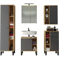 INOSIGN Badmöbel-Set "OSLO, Bad im skandinavischen Design, 5-teiliges Badezimmer" Set, 5 Stk. tlg. von Inosign