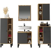 INOSIGN Badmöbel-Set "OSLO, Bad im skandinavischen Design, 5-teiliges Badezimmer" Set, 5 Stk. tlg. von Inosign