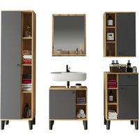 INOSIGN Badmöbel-Set "OSLO, Bad im skandinavischen Design, 5-teiliges Badezimmer" Set, 5 Stk. tlg. von Inosign