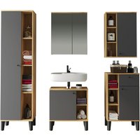 INOSIGN Badmöbel-Set "OSLO, Bad im skandinavischen Design, 5-teiliges Badezimmer" Set, 5 Stk. tlg. von Inosign