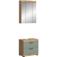 INOSIGN Badmöbel-Set "Siena, 2 tlg., bestehend aus: Waschbeckenunterschrank, Spiegelschrank", (Set), in verschiedenen Farben erhältlich, Badmöbel, Kombination, Badezimmer von Inosign