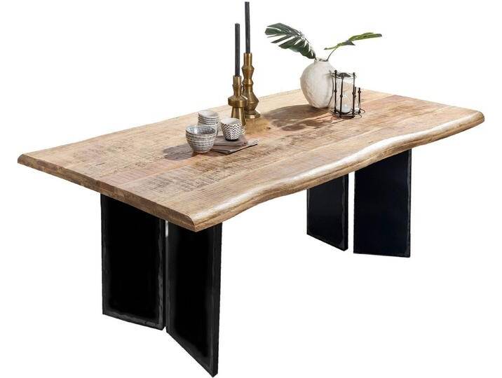 INOSIGN Baumkantentisch (1-St), mit Baumkante wie gewachsen, beige schwarz, 240x100 cm von Inosign