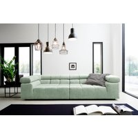 INOSIGN Big-Sofa "Ancona B/T/H: 290/110/70 cm", auffällige Steppung, inkl. 2 Zierkissen und verstellbaren Kopfstützen von Inosign