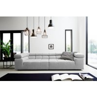 INOSIGN Big-Sofa "Ancona B/T/H: 290/110/70 cm", auffällige Steppung, inkl. 2 Zierkissen und verstellbaren Kopfstützen von Inosign