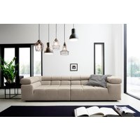 INOSIGN Big-Sofa "Ancona B/T/H: 290/110/70 cm", auffällige Steppung, inkl. 2 Zierkissen und verstellbaren Kopfstützen von Inosign