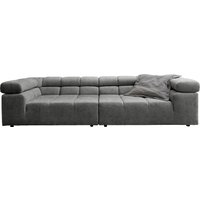 INOSIGN Big-Sofa "Ancona B/T/H: 290/110/70 cm", auffällige Steppung, inkl. 2 Zierkissen und verstellbaren Kopfstützen von Inosign