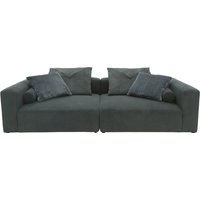 INOSIGN Big-Sofa "Suyana mit Federkern, B/T/H: 304/135/69 cm, Zierkissen + Kissenrollen", grosszügiges, gemütliches Megasofa, viel Platz zum Relaxen, Cord-Bezug von Inosign