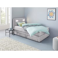 INOSIGN Boxbett "Luan", Schubkästen, LED-Beleuchtung und Topper, in Breite 120 cm und 180 cm von Inosign