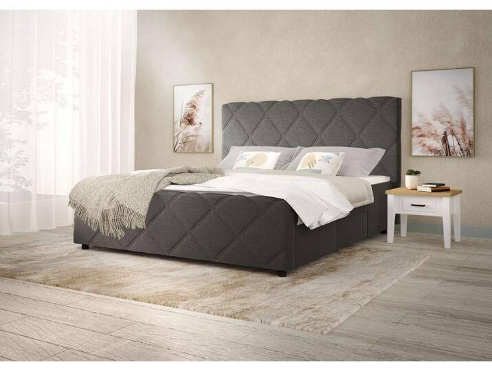 INOSIGN Boxbett Mona, mit 4 Schubladen, schwarz, Breite 160 cm, Obsidian von Inosign