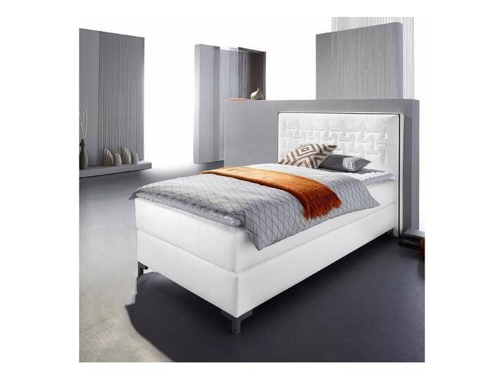 INOSIGN Boxspringbett Coos, mit besonderer Steppung im Kopfteil, 3 Matratzenarten, 2 Härtegrade, schwarz weiß, 7-Zonen-Kaltschaummatratze INOSIGN Boxspringbett Coos, mit besonderer Steppung im Kopfteil, 3 Matratzenarten, 2 Härtegrade, schwarz weiß, 7-Zonen-Kaltschaummatratze von Inosign
