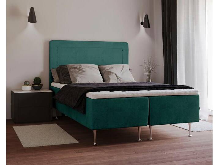 INOSIGN Boxspringbett Hacer, Topper, H2 oder H3 und in Breiten 70,80,90,120,140,160,180 wählbar, grau, H2, dark green INOSIGN Boxspringbett Hacer, Topper, H2 oder H3 und in Breiten 70,80,90,120,140,160,180 wählbar, grau, H2, dark green von Inosign