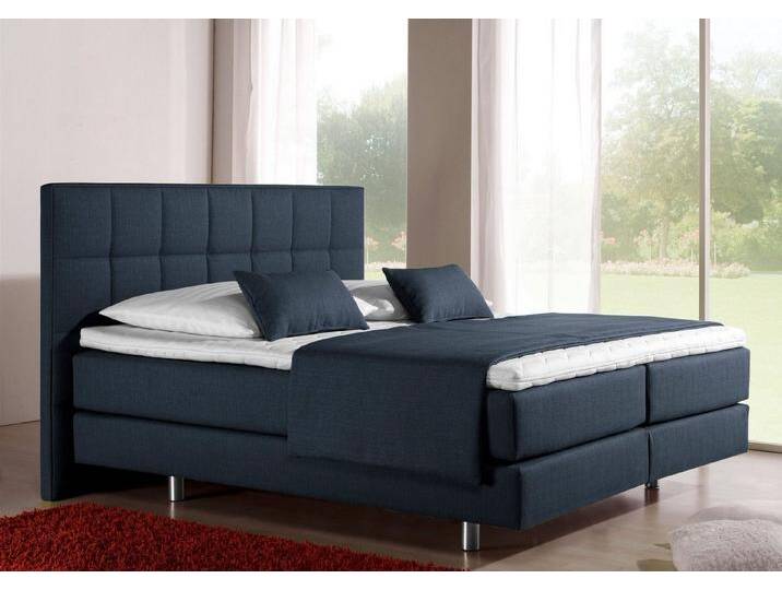 INOSIGN Boxspringbett Neon, in 3 Matratzenarten, feine Steppung im Kopfteil, 2 Härtegrade, blau, 7-Zonen-Kaltschaummatratze , H3 (100 kg) , H3 von Inosign