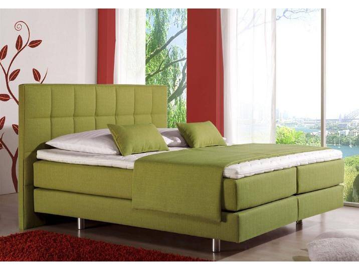 INOSIGN Boxspringbett Neon, in 3 Matratzenarten, feine Steppung im Kopfteil, 2 Härtegrade, gelb, 7-Zonen-Kaltschaummatratze , H2 (80 kg), lemon von Inosign