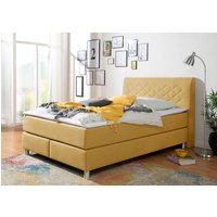 INOSIGN Boxspringbett "Parla", incl. Topper, 4 Farben in 4 Breiten, 2 Härtegraden, 3 Matratzenarten von Inosign