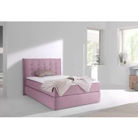 INOSIGN Boxspringbett "Sagres" Kopfteil mit 2farbiger Flatterbiese und zweifarbigen Knöpfen von Inosign