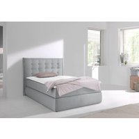INOSIGN Boxspringbett "Sagres", Kopfteil mit 2farbiger Flatterbiese und zweifarbigen Knöpfen von Inosign