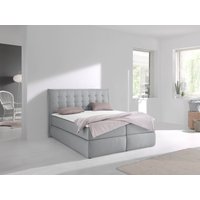 INOSIGN Boxspringbett "Sagres", Kopfteil mit 2farbiger Flatterbiese und zweifarbigen Knöpfen von Inosign