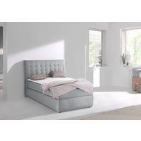 INOSIGN Boxspringbett "Sagres", Kopfteil mit 2farbiger Flatterbiese und zweifarbigen Knöpfen von Inosign