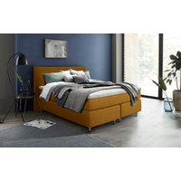 INOSIGN Boxspringbett "Zahara", inkl. Topper, besonderes Highlight: aufgenähten Jeanstaschen - Optik von Inosign